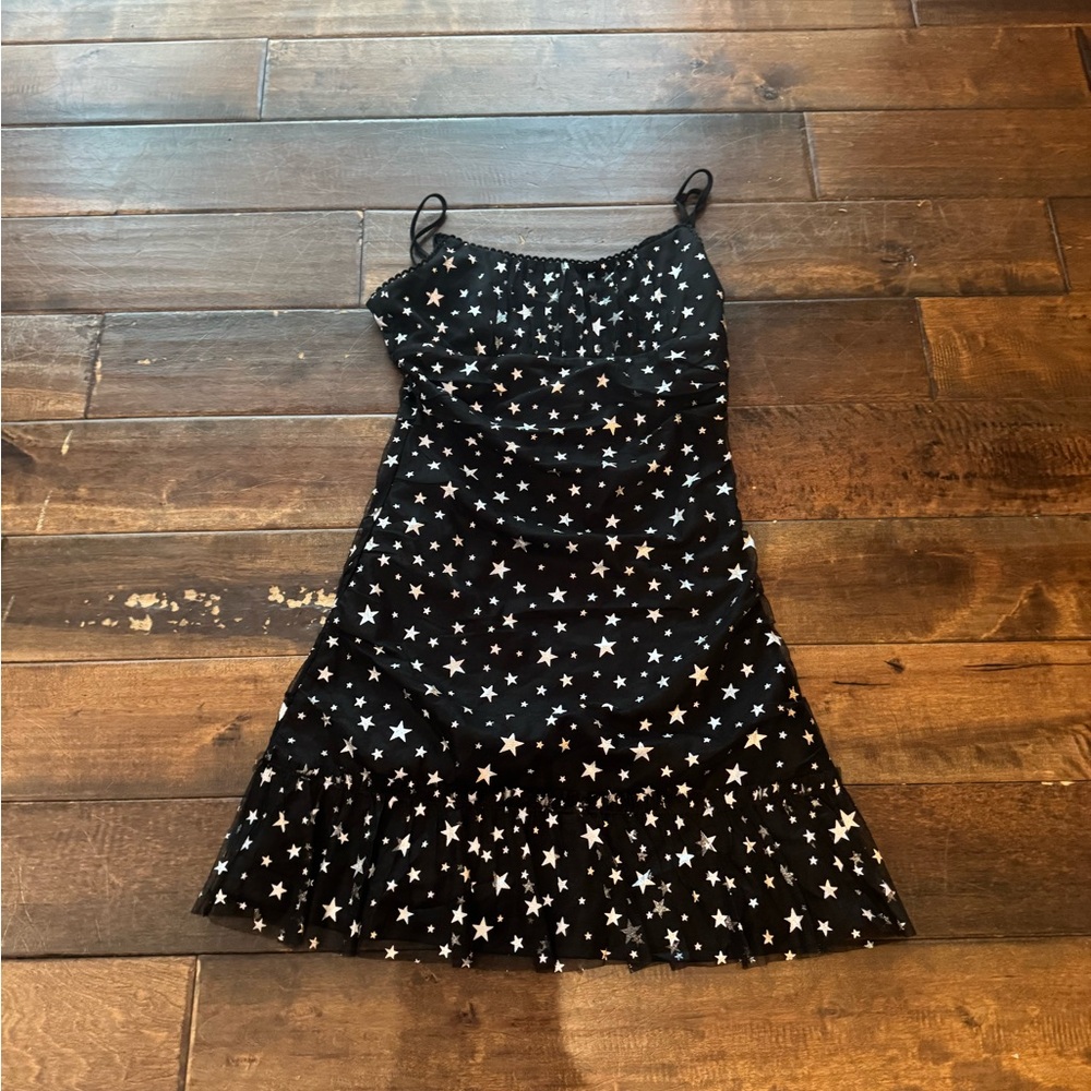 Black Starry Kids Dress